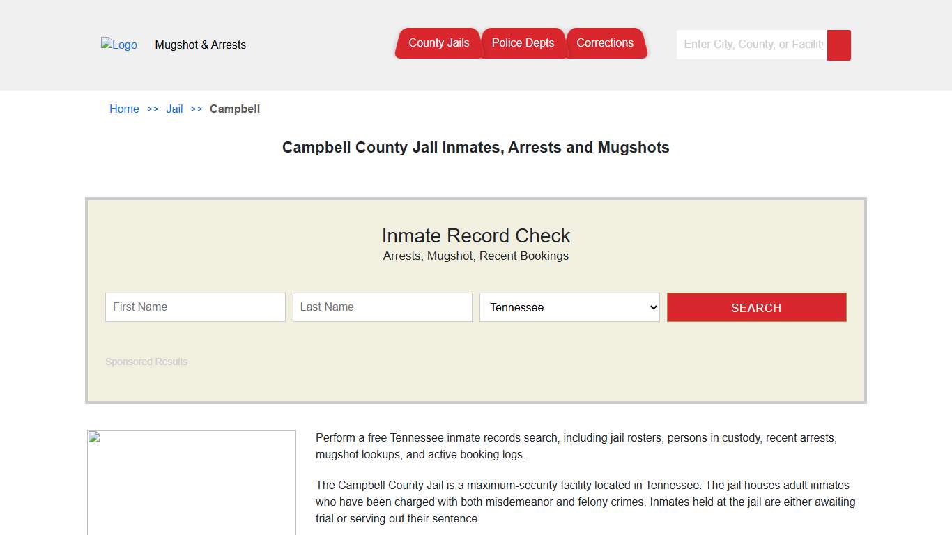 Campbell County Jail Inmates, Arrests and Mugshots | Jail Roster Search